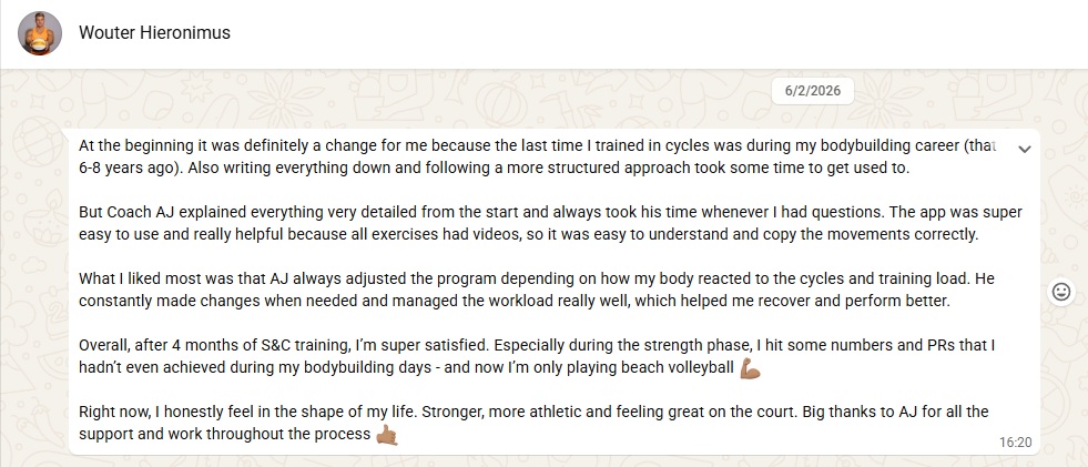 Client testimonial